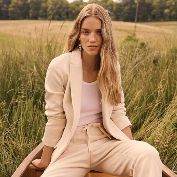 J Crew | Alfie Blazer in Denim Stripe - Picture 2 of 9